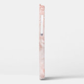 Coques Case-Mate iPhone Parties scintillant en marbre doré Rose de fille N (Verso / Gauche)