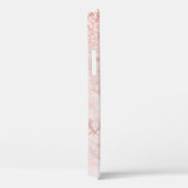 Coques Case-Mate iPhone Parties scintillant en marbre doré Rose de fille N (Verso / Droite)