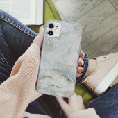 Coques Case-Mate iPhone Parties scintillant en marbre perle Monogramme