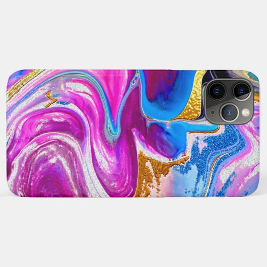 Coques Case-Mate iPhone parties scintillant en marbre rose classique (Dos (Horizontal))