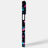Coques Case-Mate iPhone Parties scintillant en mosaïque bleu brillant (Verso / Droite)