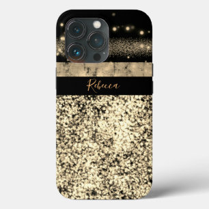 Case-Mate iPhone Case Parties scintillant en or Chic de luxe Signature M