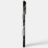 Coques Case-Mate iPhone Parties scintillant en or foncé de nuit marbre per (Verso / Droite)