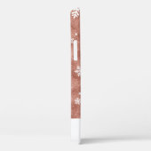 Coques Case-Mate iPhone Parties scintillant en or rose avec des flocons de (Verso / Droite)