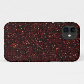 Coques Case-Mate iPhone Parties scintillant en rubis rouge foncé (Dos (Horizontal))