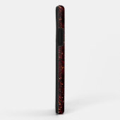 Coques Case-Mate iPhone Parties scintillant en rubis rouge foncé (Dos/Droite)
