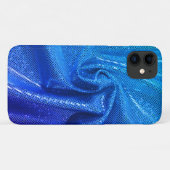 Coques Case-Mate iPhone Parties scintillant étincelante de séquence bleu (Dos (Horizontal))