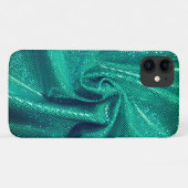 Coques Case-Mate iPhone Parties scintillant étincelante de séquence vert t (Dos (Horizontal))