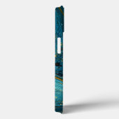 Coques Case-Mate iPhone Parties scintillant étincelante marbre Art Blue Go (Verso / Droite)