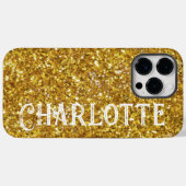 Coques Case-Mate iPhone Parties scintillant étincelante or glam partie mot (Verso (horizontal))