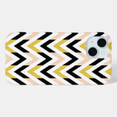 Coques Case-Mate iPhone Parties scintillant Faux géométrique Chevron Motif (Verso (horizontal))