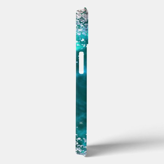 Coques Case-Mate iPhone Parties scintillant fille douce 16 Turquoise (Verso / Droite)