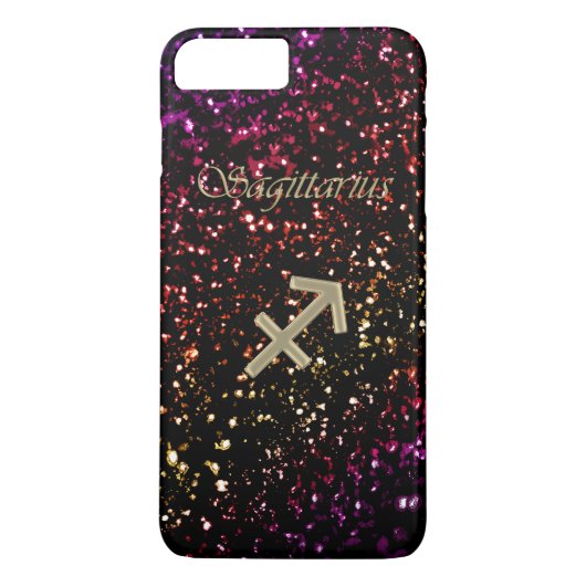 Coques Case-Mate iPhone Parties scintillant foncée Zodiac Sagittarius iPho (Dos)