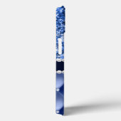 Coques Case-Mate iPhone Parties scintillant Girly Sparkle Luxe Marine Bleu (Verso / Droite)