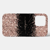 Coques Case-Mate iPhone Parties scintillant Girly Sparkle Sweet 16 Rose Go (Verso (horizontal))