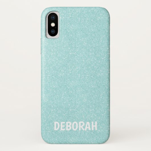 Coques Case-Mate iPhone Parties scintillant glamour Aquamarine| Patron de  (Dos)