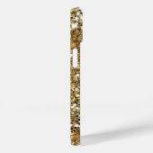 Coques Case-Mate iPhone Parties scintillant Gold Glam | Éclats métalliques (Verso / Droite)
