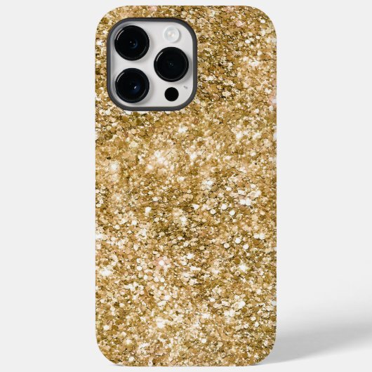 Coques Case-Mate iPhone Parties scintillant Gold Glitz (Verso)