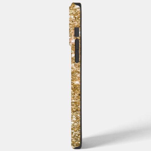 Coques Case-Mate iPhone Parties scintillant Gold Glitz (Verso / Gauche)