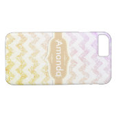 Coques Case-Mate iPhone *~* Parties scintillant Gold Ombre Sparkling White (Dos (Horizontal))