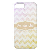 Coques Case-Mate iPhone *~* Parties scintillant Gold Ombre Sparkling White (Dos)