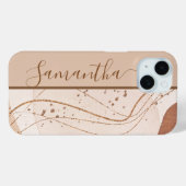 Coques Case-Mate iPhone Parties scintillant Gold personnalisée Abstrait (Verso (horizontal))