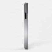 Coques Case-Mate iPhone Parties scintillant gris argent Ombre personnalisé (Dos/Droite)