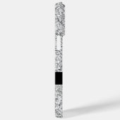 Coques Case-Mate iPhone Parties scintillant gris argent scintille Monogram (Verso / Droite)