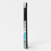 Coques Case-Mate iPhone Parties scintillant holographique élégant Bleu Tur (Dos/Gauche)