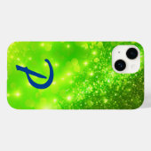 Coques Case-Mate iPhone Parties scintillant holographique Monogramme de la (Verso (horizontal))
