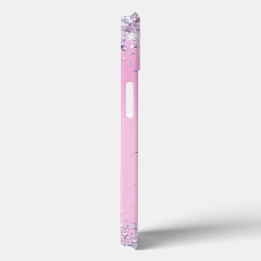 Coques Case-Mate iPhone Parties scintillant Holographique rose Chic (Verso / Droite)