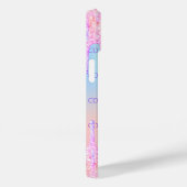 Coques Case-Mate iPhone Parties scintillant holographique rose gouttes mon (Verso / Droite)