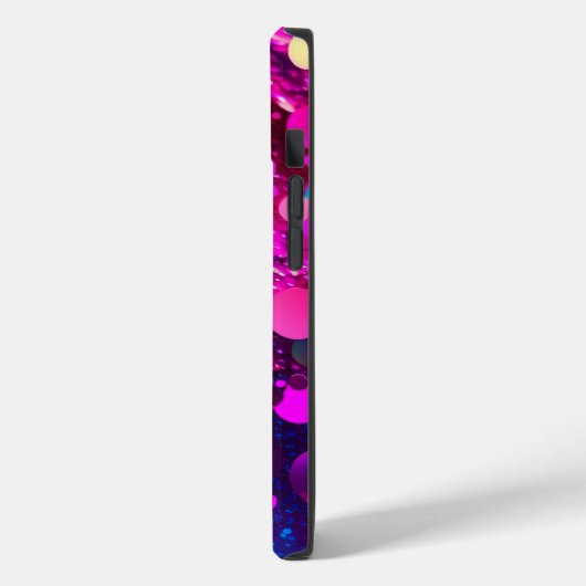 Coques Case-Mate iPhone Parties scintillant Holographique rose profond iPh (Verso / Gauche)