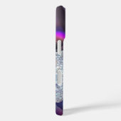 Coques Case-Mate iPhone Parties scintillant Iridescente Faux Agate hologra (Verso / Droite)
