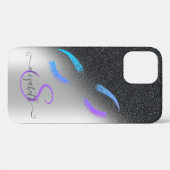 Coques Case-Mate iPhone Parties scintillant Lashes Parties scintillant noi (Verso (horizontal))