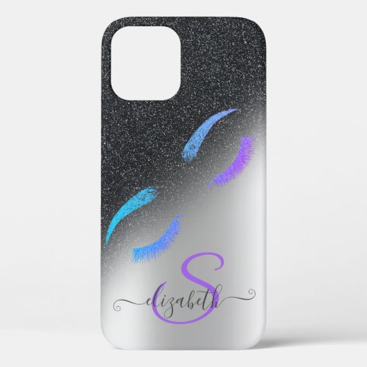 Coques Case-Mate iPhone Parties scintillant Lashes Parties scintillant noi (Verso)