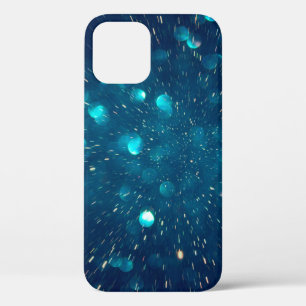 Case-Mate iPhone Case Parties scintillant lumières vintages de bleu vert