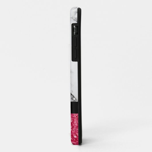 Coques Case-Mate iPhone Parties scintillant Marbrée Et Rouge Coque-coque i (Dos/Gauche)