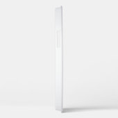 Coques Case-Mate iPhone Parties scintillant métallique blanche Monogramme  (Verso / Droite)