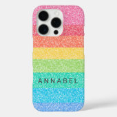 Coques Case-Mate iPhone Parties scintillant mignonne Arc-en-ciel rayures c (Verso)