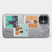 Coques Case-Mate iPhone Parties scintillant Modèle photo Monogramme 3 (Dos (Horizontal))