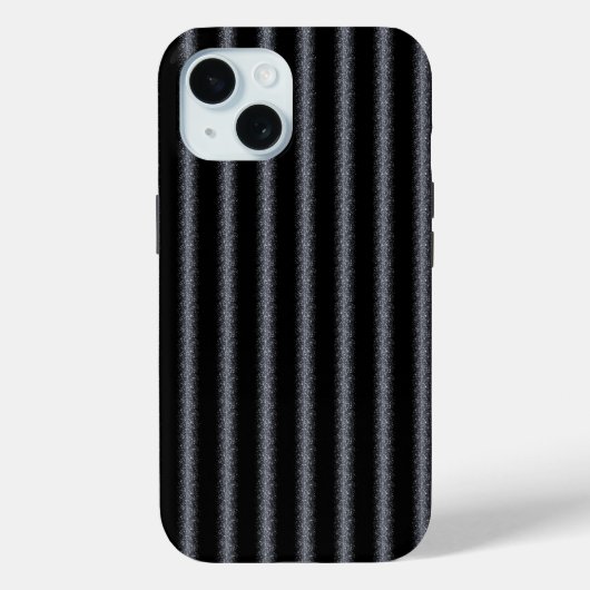 Coques Case-Mate iPhone Parties scintillant moderne Black & Silver (Verso)