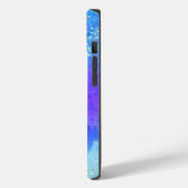 Coques Case-Mate iPhone Parties scintillant moderne Étoiles Bleu pourpre b (Verso / Gauche)