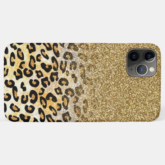Coques Case-Mate iPhone Parties scintillant moderne Leopard Motif Gold  Om (Dos (Horizontal))