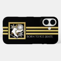 Parties scintillant moderne Noir et Or Patinage su