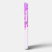 Coques Case-Mate iPhone Parties scintillant moderne, Ombre, Monogramme, Fl (Verso / Gauche)