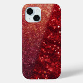 Coques Case-Mate iPhone Parties scintillant moderne Red Sparkle Téléphone  (Verso)