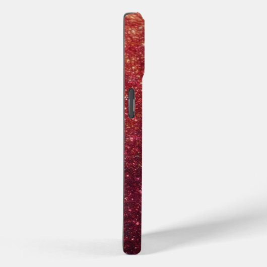 Coques Case-Mate iPhone Parties scintillant moderne Red Sparkle Téléphone  (Verso / Droite)