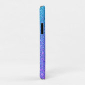 Coques Case-Mate iPhone Parties scintillant moderne violet bleu Ombre Swee (Dos/Droite)