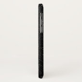 Coques Case-Mate iPhone Parties scintillant noire brillante (Dos/Gauche)